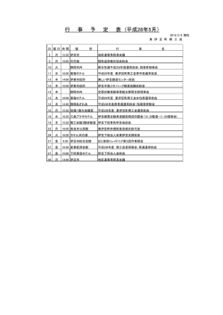 行 事 予 定 表 (平成28年5月）