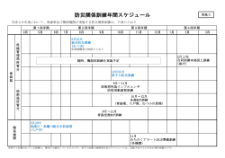 06-1 防災関係訓練スケジュール(防災会議資料).xlsx