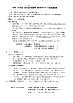 H28職域ハーリー実施要領