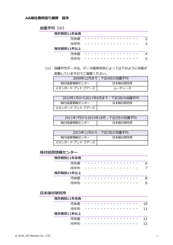 格付投資情報センター 日本格付研究所 加重平均（※）