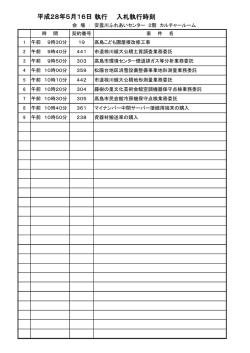 入札執行時刻(PDF文書)