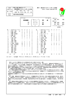 詳細 - 能代カップ