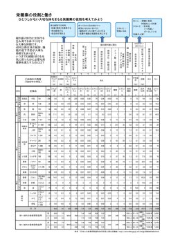 栄養素の役割と働き [PDFファイル／23KB]