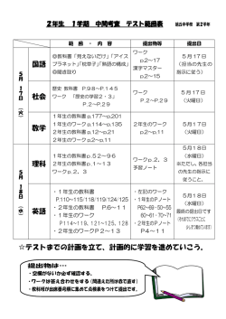 計画的に学習を進めていこう。