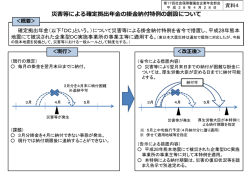 資料4 災害等による確定拠出年金の掛金納付特例の創設について （PDF