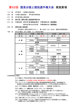 国見台選手権大会 - 佐賀県中体連陸上競技専門部のホームページ