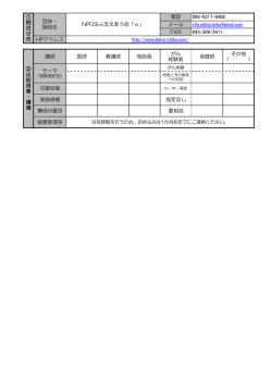NPO法人 支え合う会「α」（PDF：74KB）