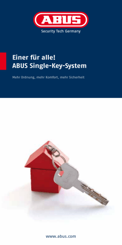 Einer für alle! ABUS Single-Key