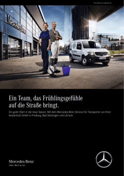 Ein Team, das Fr&uuml;hlingsgef&uuml;hle auf die Stra&szlig;e bringt.