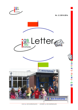 ILetter Nr. 3 / 2015-16