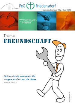 freundschaft - FeG Friedensdorf