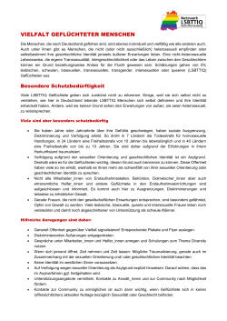 Infoblatt - Netzwerk LSBTTIQ Baden