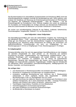 eine Volljuristin / einen Volljuristen
