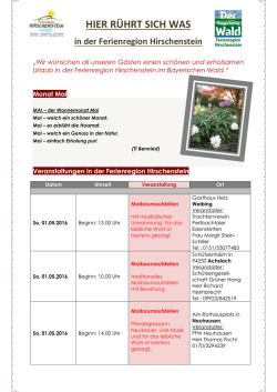 hier r&uuml;hrt sich was - Gemeinde Bernried in Niederbayern