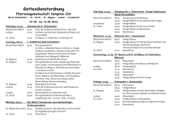 19 Gottesdienste 7.5 15.5 - Pfarreiengemeinschaft-Kempten-Ost