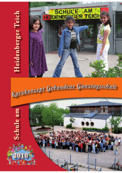 Ganztagsschulkonzept - Schule am Heidenberger Teich
