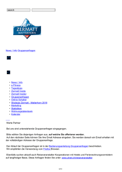 Gruppenanfragen | Zermatt Tourismus - ztnet.ch
