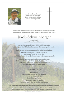 Schweinberger Jakob - EB - Neukirchen