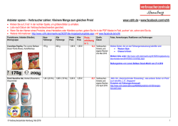 Mogelpackungsliste - Verbraucherzentrale Hamburg