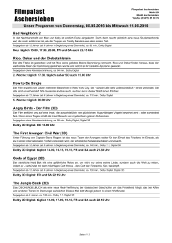 Programm - Filmpalast Aschersleben