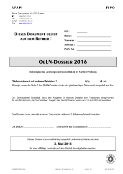 oeln-dossier 2016