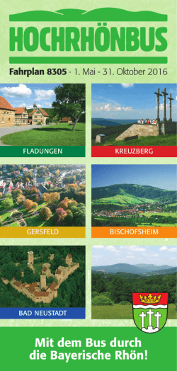 Hochrh&ouml;nbus - Mit dem Bus durch die Bayerische Rh&ouml;n