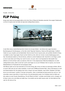 FLIP Peking - Porsche Newsroom
