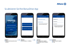 So aktivieren Sie Ihre BonusDrive-App