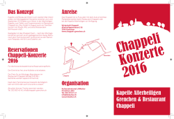 Infos - im Chappeli Grenchen