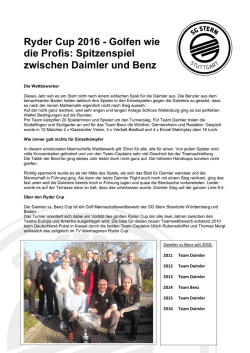Golfen wie die Profis: Spitzenspiel zwischen