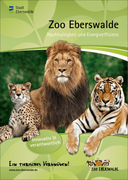 Infoblatt Zoo Nachhaltigkeit und Energieeffizienz