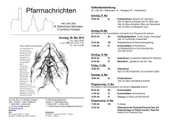 aktuelle Pfarrnachrichten - Kath