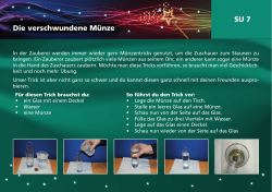 die verschwundene M&uuml;nze SU 7