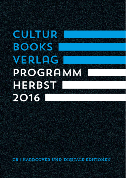 cultur books verlag programm herbst 2016