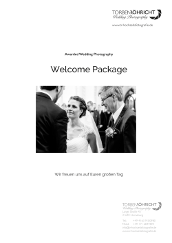 Welcome Package - Torben Röhricht | Hochzeitsfotografie