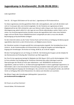 Jugendcamp Krottenm&uuml;hl - EWU