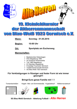 Info Klick hier - SG Blau Weiß Gerwisch eV