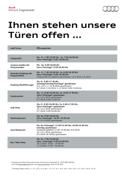 Ihnen stehen unsere T&uuml;ren offen