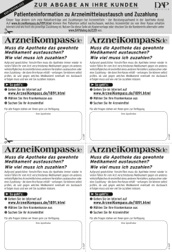 Patienten-Info zum Arzneikompass