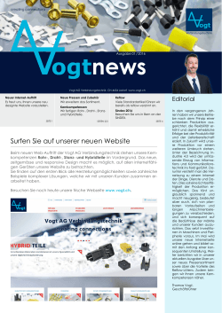 01/2016 - Vogt AG