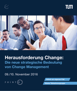 Herausforderung Change