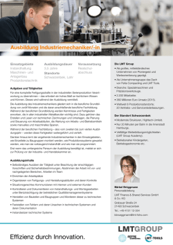 Effizienz durch Innovation.