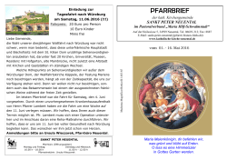 pfarrbrief - Pastoralverbund Maria Hilf, Schwalmstadt