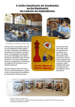 Grundschulturnier Vogtland Bericht