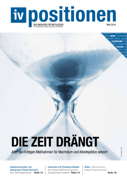 iv-positionen - Mai 2016 - Industriellenvereinigung