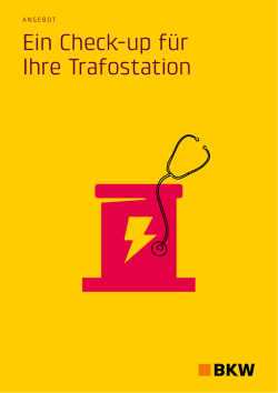 Ein Check-up f&uuml;r Ihre Trafostation
