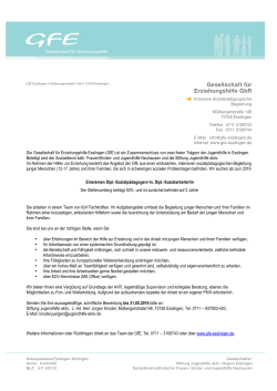 PDF Stellenausschreibung - GFE