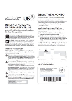 Grimm-Zentrum - Universitätsbibliothek der Humboldt