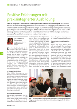 in Kita Aktuell 4/2016 - Freie Duale Fachschule