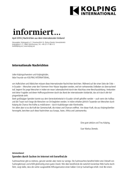 Internationale Nachrichten